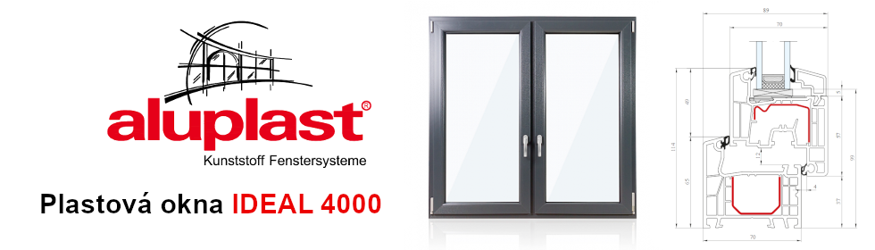 Plastová okna Aluplast Ideal 4000