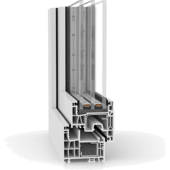 Plastová okna a dveře Aluplast Ideal NEO MD (3D)