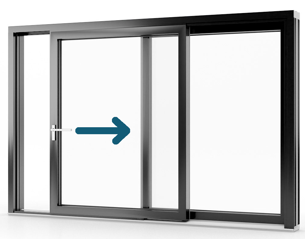 HS portál – levé otevírání