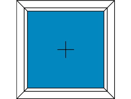 okno fix v rámu - okno neotevíratelné