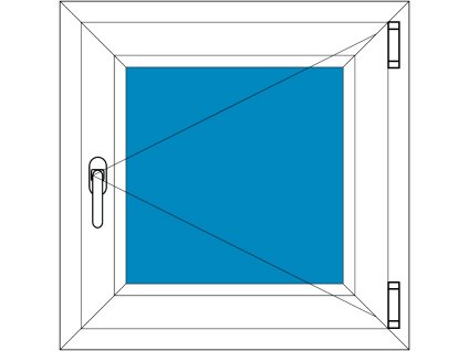 Plastové okno 50x60 Jednodílné Otevírací Aluplast Ideal 4000