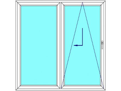 Sklopně posuvné dveře 200x190 PATIO (PSK) Fix Křídlo Aluplast Ideal 4000