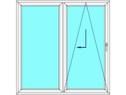 Sklopně posuvné dveře 210x210 PATIO (PSK) Fix Křídlo Aluplast Ideal 4000