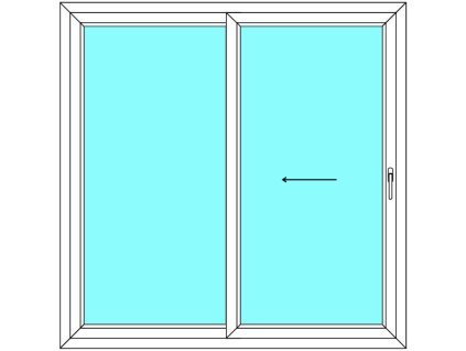Posuvné dveře 170x210 Multi-SLIDE (ST) Aluplast Ideal 4000