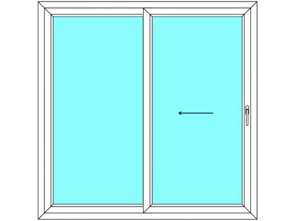 Posuvné dveře 240x210 Multi-SLIDE (ST) Aluplast Ideal 4000