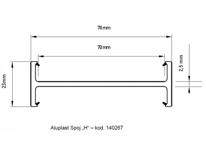 spoj h aluplast 140267