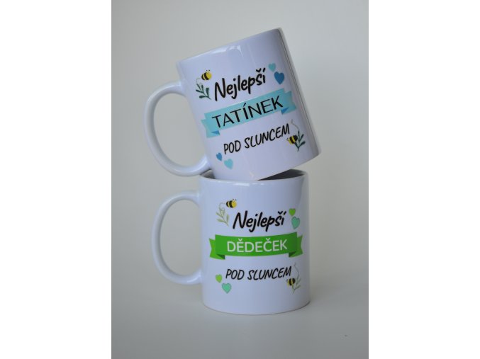 Keramický hrnek s potiskem Nejlepší tatínek/dědeček pod sluncem