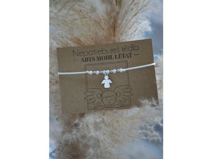 Náramek Anděl z nerezové oceli