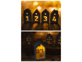 Domeček mimi 4ks se světýlkem