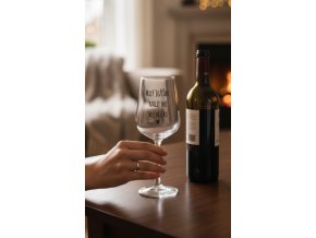 Vánoční sklenice na víno – Milý Ježíšku, nalej mi skleničku