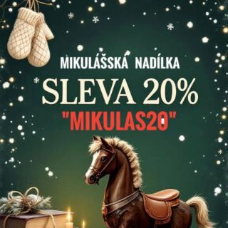 Jedinečná mikulášská nadílka 🎅 sleva 20% na celý eshop 🛒 ❤️ Pořid dárky z pohodlí domova a za skvělou cenu 🎁🎀 POUZE TENTO...