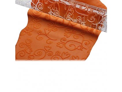 Akrylowy wałek strukturyzujący wzór kwiatowy