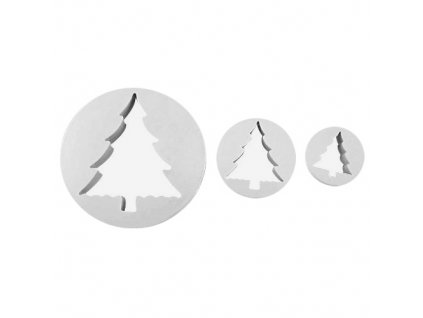 Zestaw 3 foremek do wycinania choinki