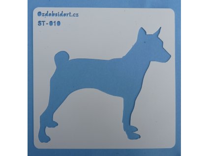 Szablon pies basenji