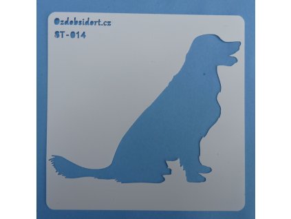 Szablon  pies golden retriever