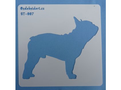 Szablon pies buldog