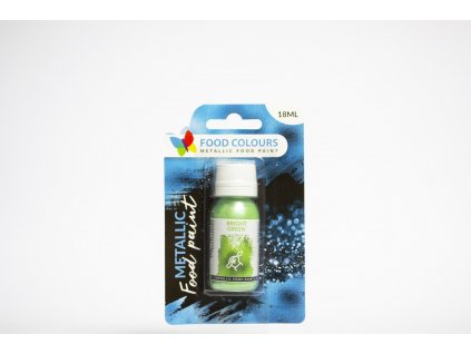 Płynna farba metaliczna - jaskrawa zieleń