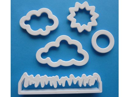 Zestaw plastikowych foremek do wycinania