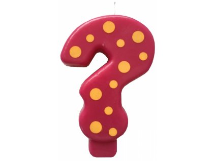 Świeczka na tort - znak zapytania