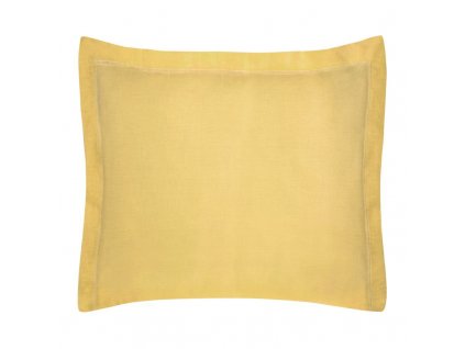Povlak na polštář NOVA COLOUR 70x80cm+5cm hořčice žlutý