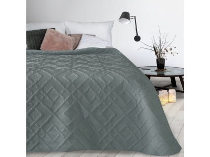 Přehoz na postel v ocelové barvě NHH-07