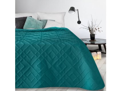 Přehoz na postel v tmavě tyrkysové barvě NHH-10