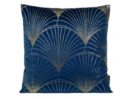 Sametové dekorační povlak na polštář BLINK21 45x45cm - granátově modrá