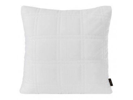 Sametové dekorační povlečení na polštář KRISTIN2 v bílé barvě