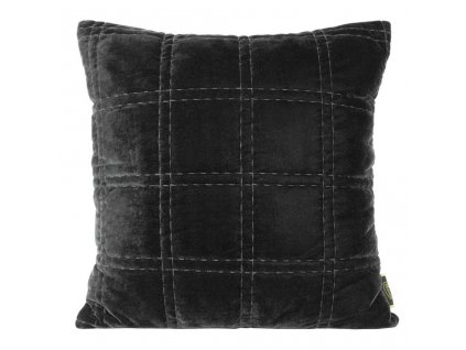 Sametové dekorační povlečení na polštář KRISTIN2 v černé barvě