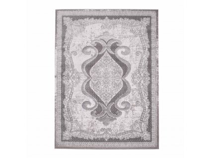 3D Vintage koberec Patin - vzor 7741 šedý