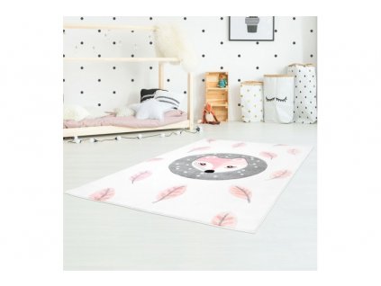 Dětský koberec BEAUTY růžová liška