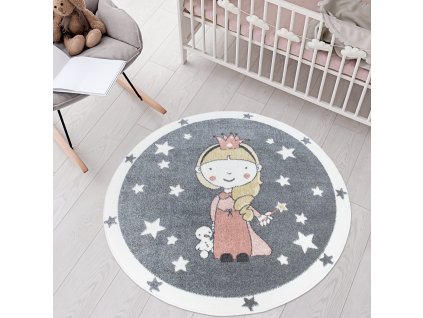 Dětský kulatý koberec ANIME princezna vzor 893 1