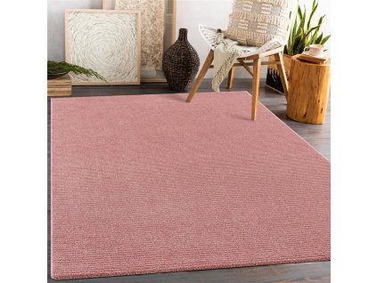Jednobarevný koberec FANCY 805 - růžový