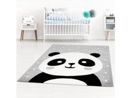Moderní koberec BUBBLE - Šedá panda