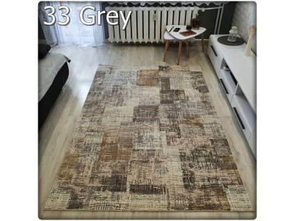 Moderní koberec LUXESS vzor 33 šedý