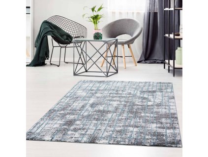 Moderní koberec MODA SOFT šedo modrý 1139