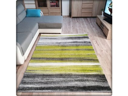 Moderní koberec SUMATRA - Zelené pásy