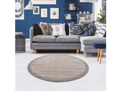 Moderní kulatý koberec ART 2231 béžový