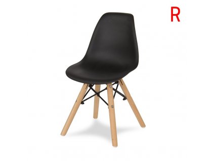 Dětská designová židle ENZO černá