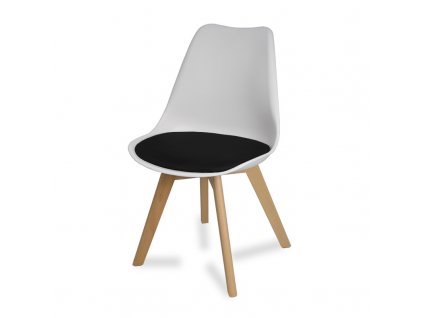 Designová židle ENZO 007 bílo černá
