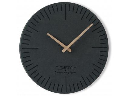 Moderní dřevěné hodiny EKO 2 antracit