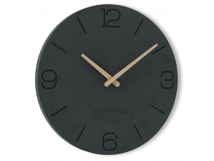 Moderní dřevěné hodiny EKO 3 antracit