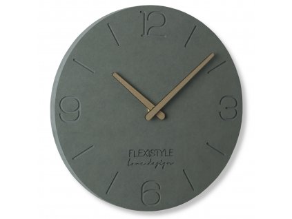 Moderní dřevěné hodiny EKO 3 šedé