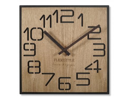 Moderní dřevěné hodiny EKO Digits dubové
