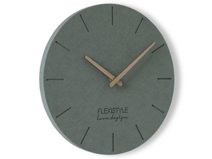 8884 4 moderne drevene hodiny eko sive