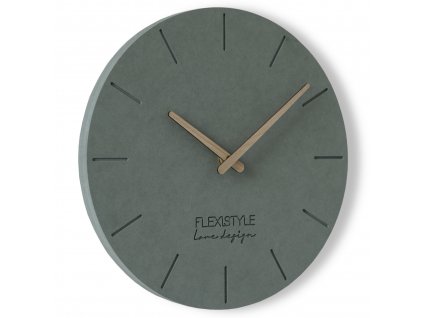 Moderní dřevěné hodiny EKO šedé