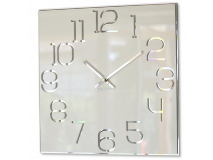 Moderní nástěnné hodiny DIGIT bílé