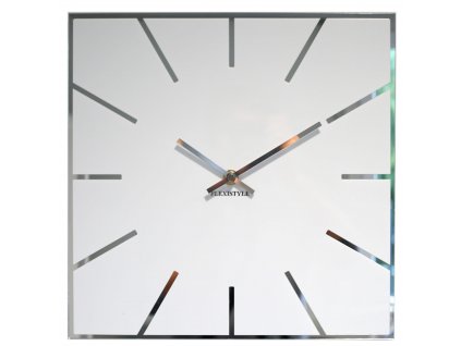 Moderní nástěnné hodiny EXACT bílé