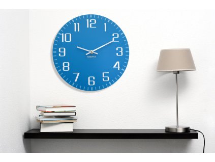 994506 moderní nástěnné hodiny facile modré