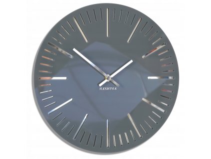 Moderní nástěnné hodiny TRIM šedé